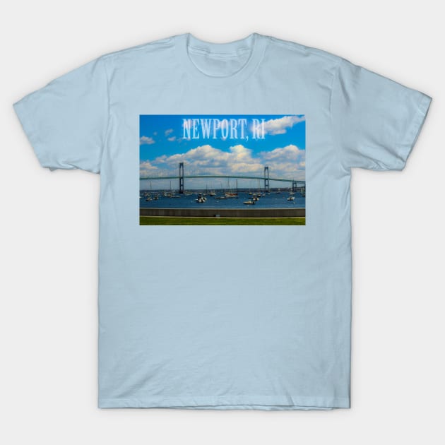 Newport-Pell Bridge T-Shirt by Laybov